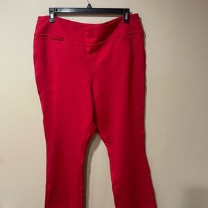 New York & Company Red Wide Leg Pants